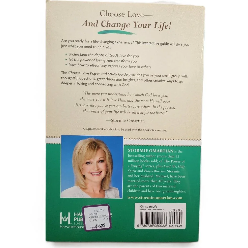 Choose Love The Three Simple Choices...& Prayer Study Guide Set by Omartian NEW